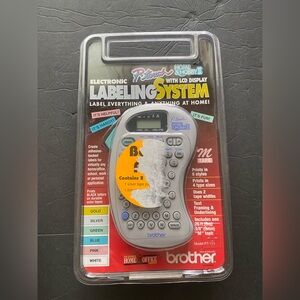 Brother P-touch home & hobby II electronic labeling system lcd display